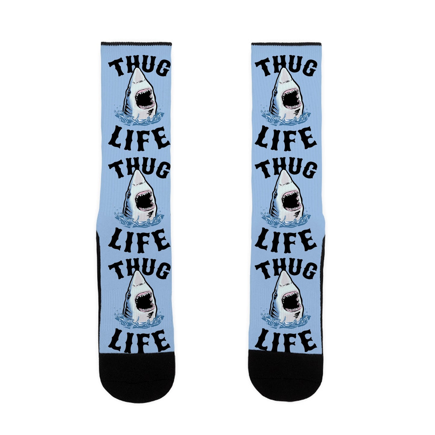Thug Life Shark Socks