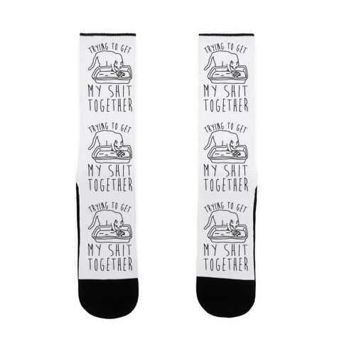 Trying To Get My Shit Together Socks