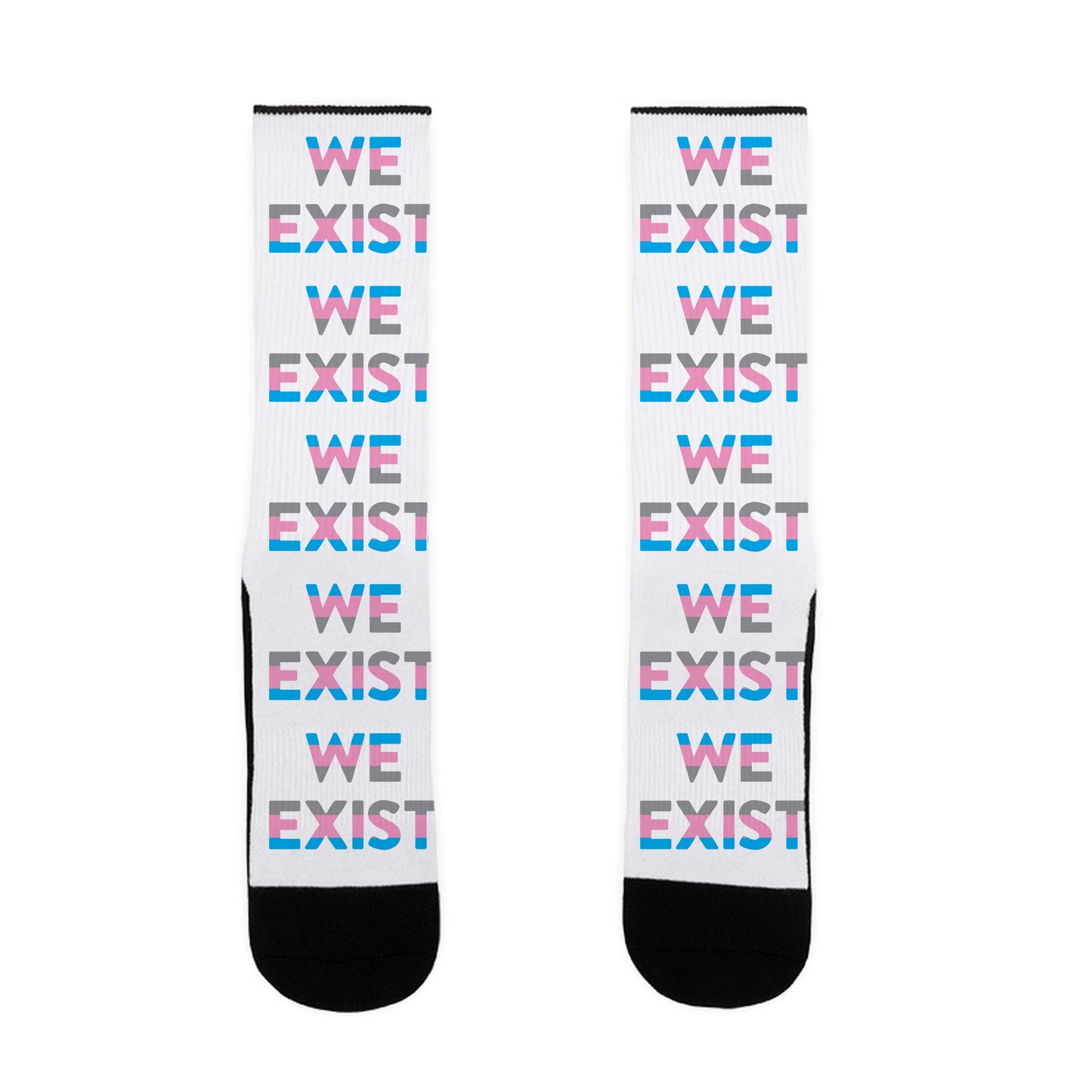 We Exist Transgender Socks