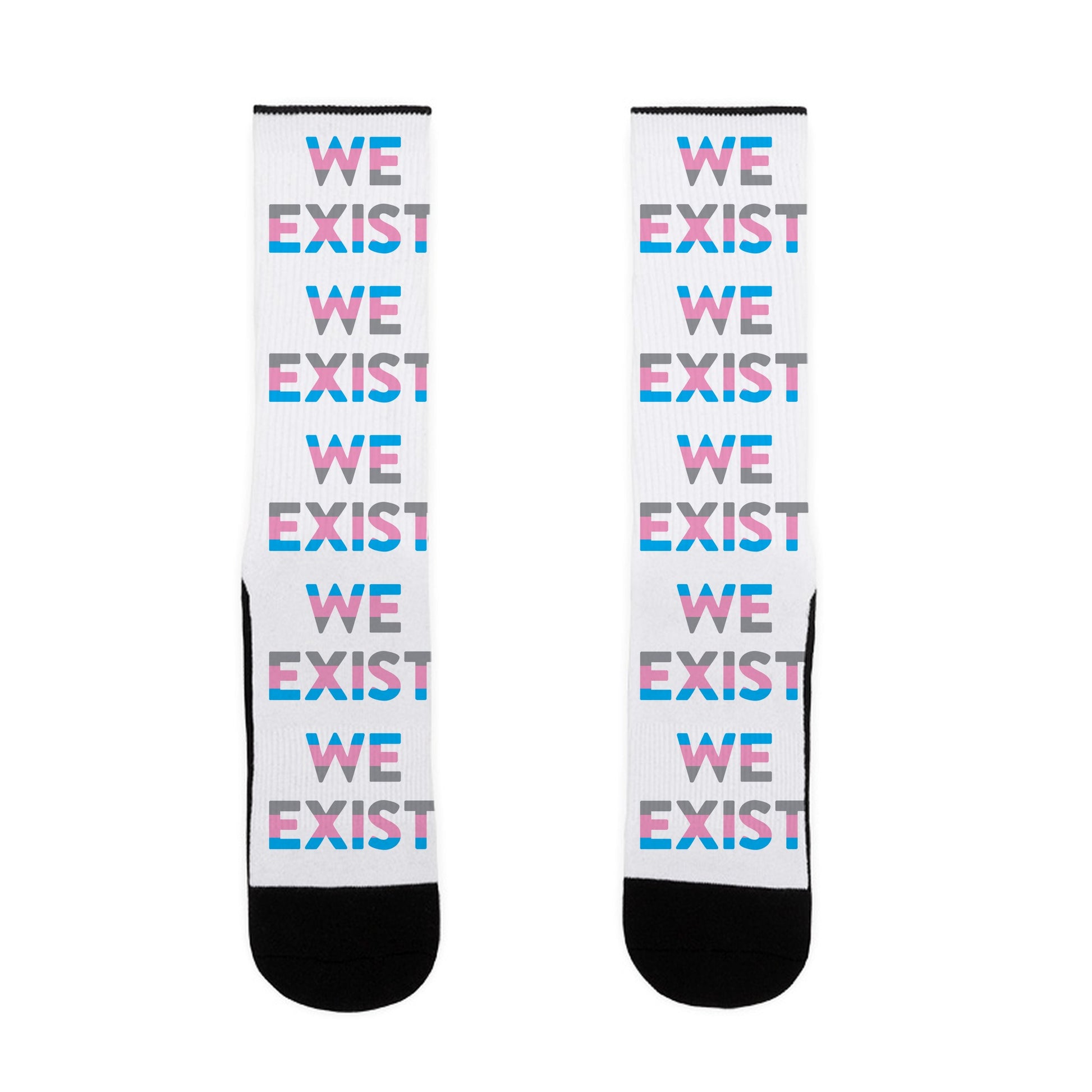 We Exist Transgender Socks