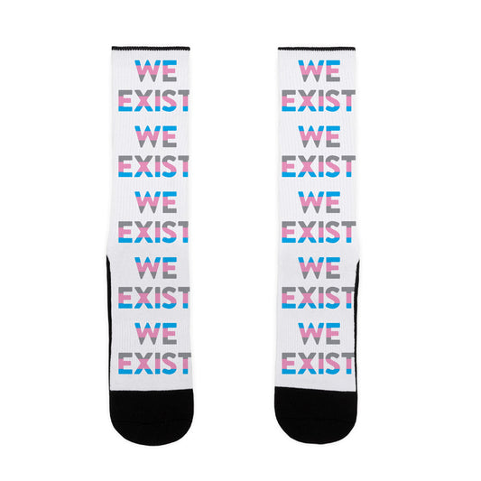 We Exist Transgender Socks