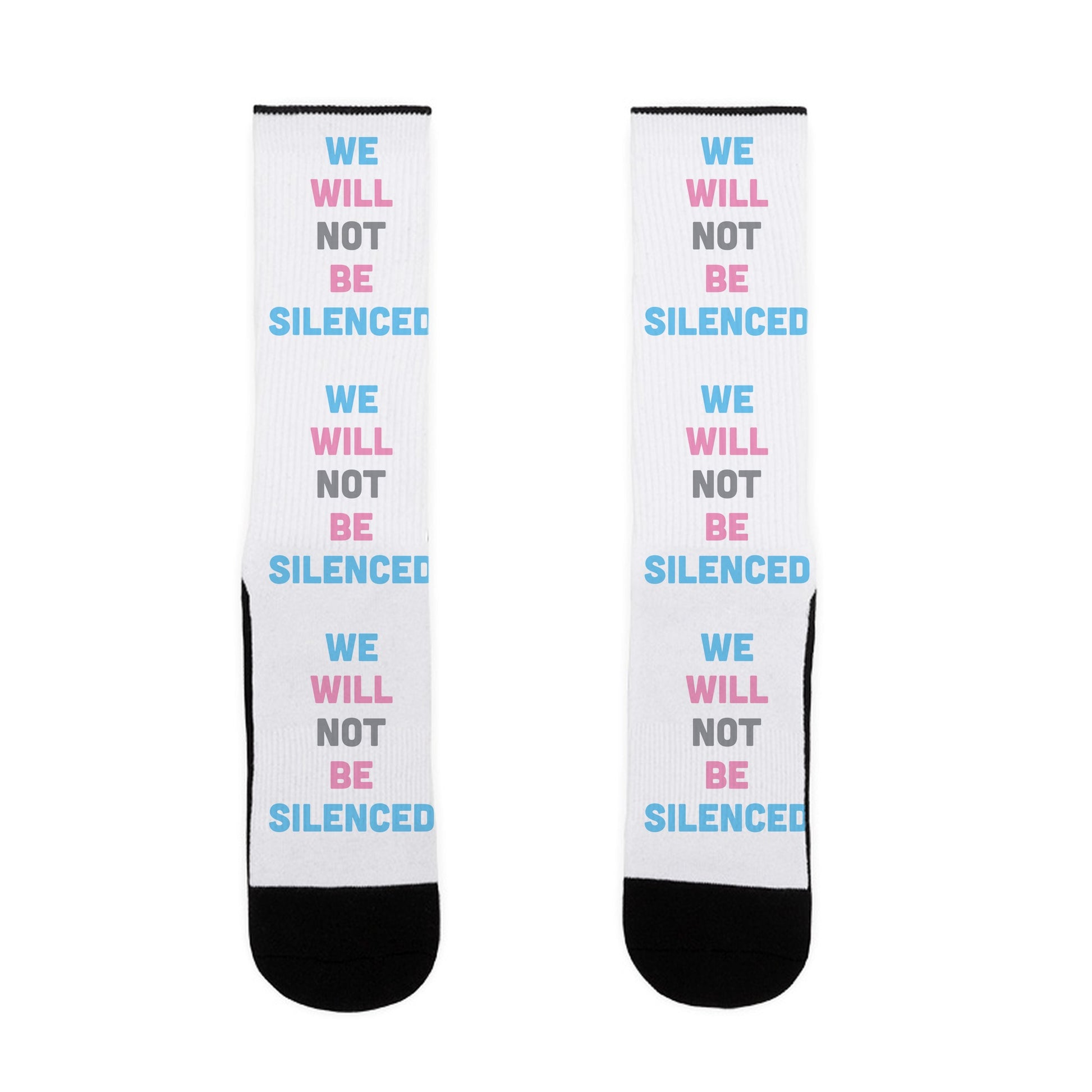 We Will Not Be Silenced Socks
