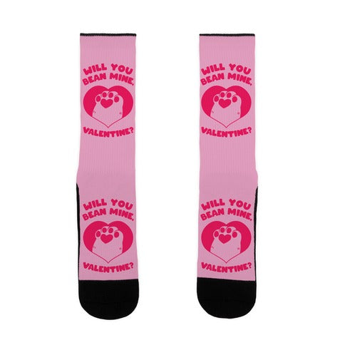 Will You Bean Mine, Valentine?  Socks