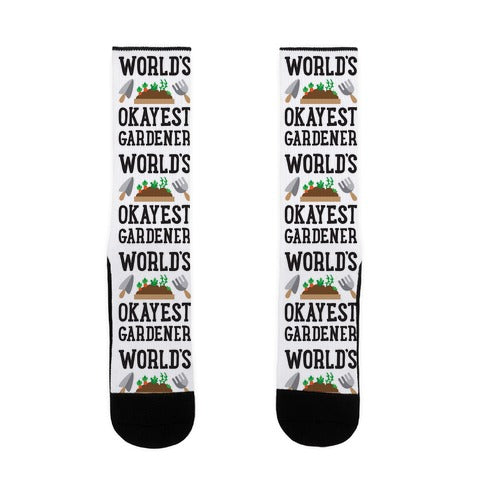 World's Okayest Gardener Socks