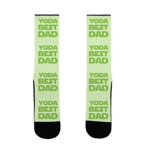 Yoda Best Dad Parody Socks