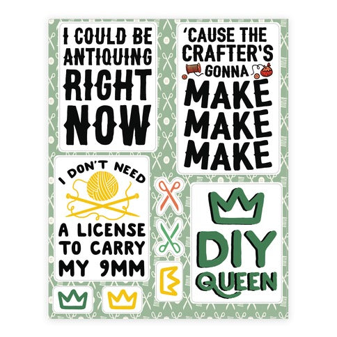 Crafting  Sticker Sheet