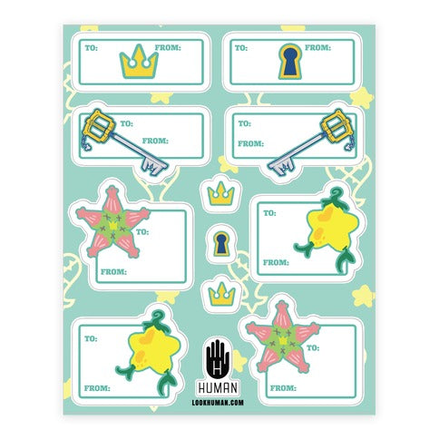 Destiny Island Gift Tags Sticker Sheet