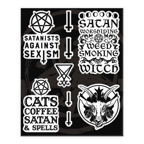 Feminist Satanic  Sticker Sheet