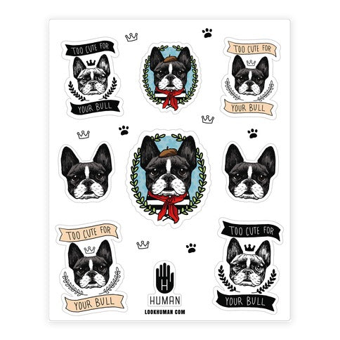 French Bulldog Sticker Sheet