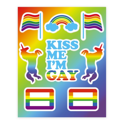 Gay Pride Sticker Sheet