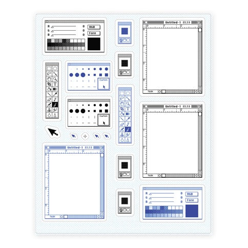 Photoshop Pixel Tools  Sticker Sheet