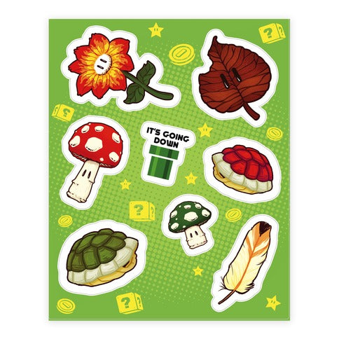 Power-Up  Sticker Sheet