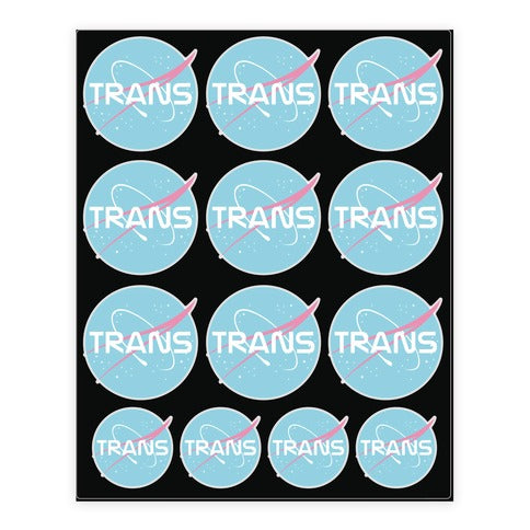 Trans Nasa Sticker Sheet