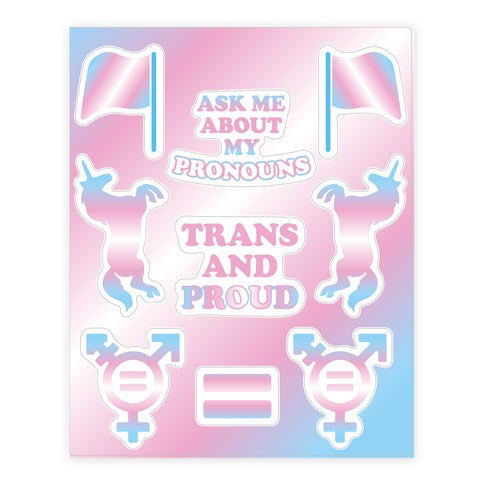 Trans Pride  Sticker Sheet