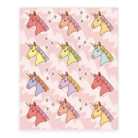 Unicorn  Sticker Sheet