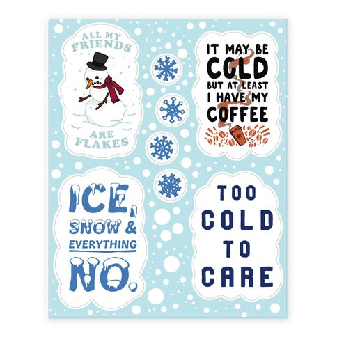 Winter Sticker Sheet