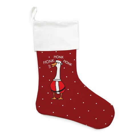 Honk Honk Honk Santa Goose Stocking