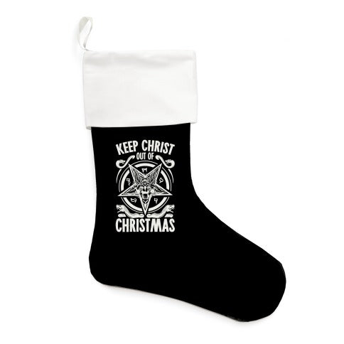 Keep Christ Out of Christmas Baphomet  Stocking