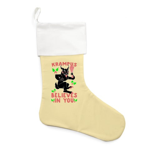 Krampus Believes in You Stocking