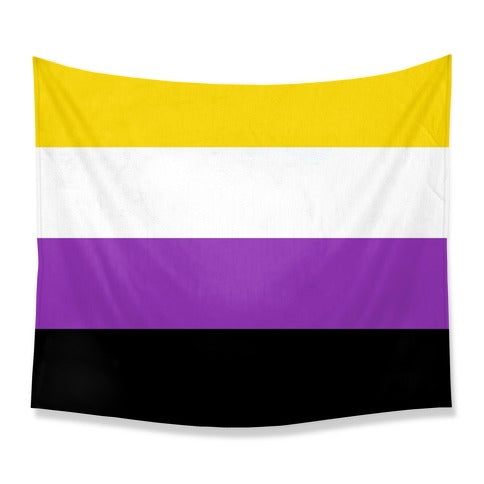 Non Binary Pride Flag Tapestry