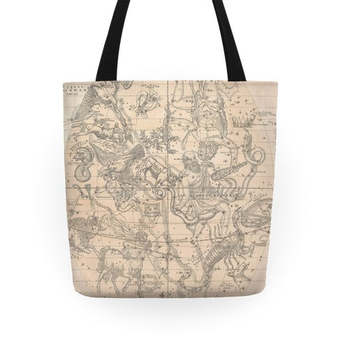 Constellation Map Tote Bag