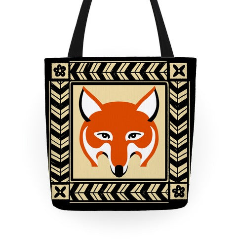 Curious Fox Tote Bag
