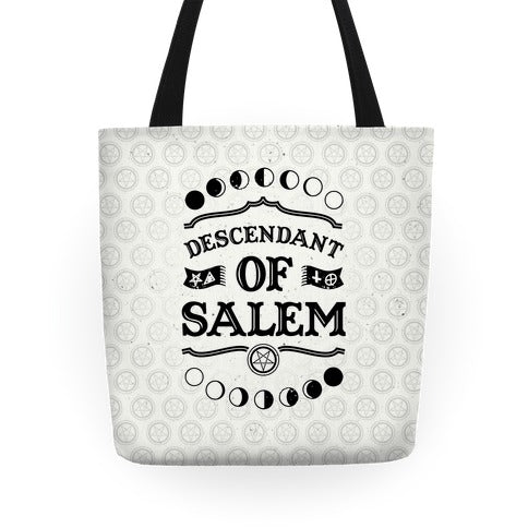 Descendent Of Salem Tote Bag