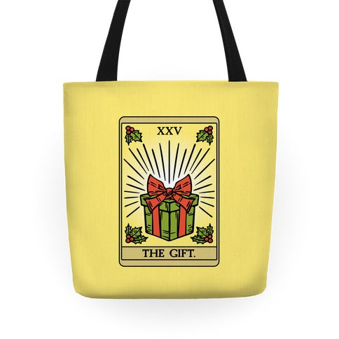 The Gift Tarot Card Holiday Gift Tags Tote Bag