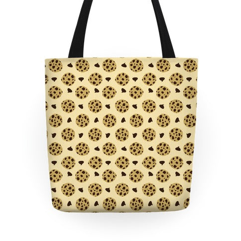 Chocolate Chip Cookies Pattern Tote Bag