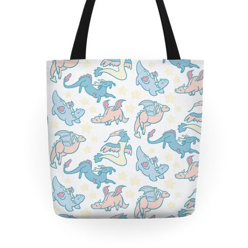 Dreamy Dragon Pattern Tote Bag