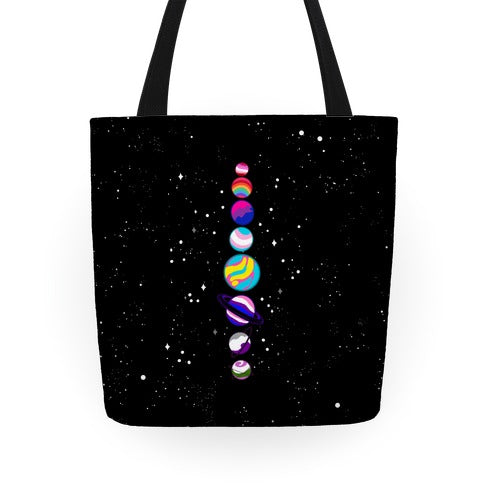 LGBTQ+ Planets Tote Bag