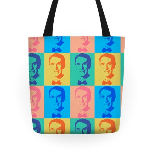 Pop Art Bill Nye Tote Bag