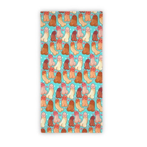 Kawaii Penises Pattern Towel