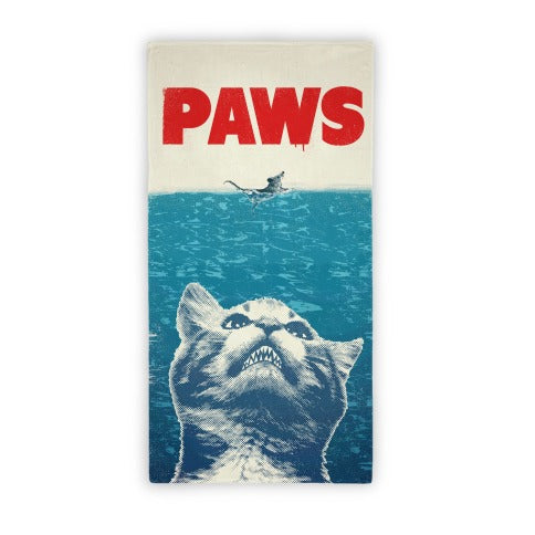 PAWS (Jaws Parody Beach Towel) Towel