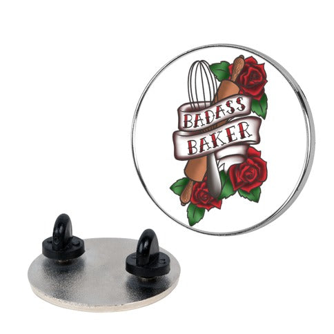 Badass Baker Pin