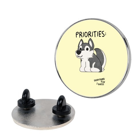 Husky Priorities Pin