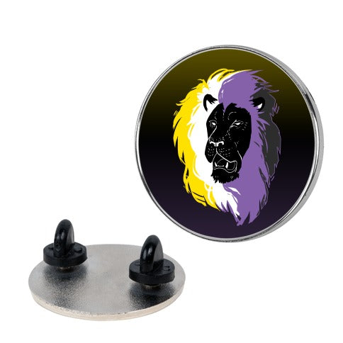 Non-binary Lion Pride Pin