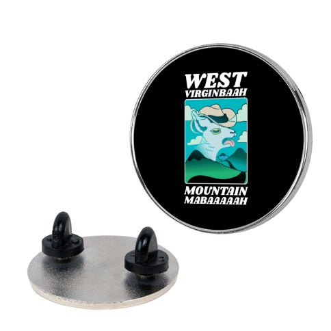 West Virginbaah, Mountain Mabaah (Country Roads Goat) Pin