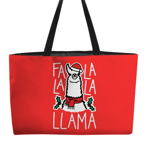 Falalala Llama Weekender Tote