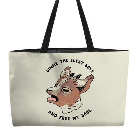 Gimme The Bleat Boys Weekender Tote