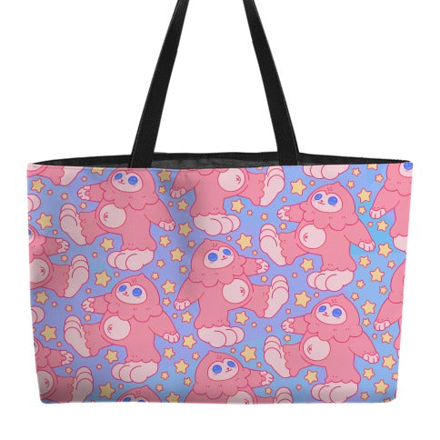 Kawaii Bigfoot Pattern Weekender Tote