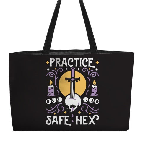 Practice Safe Hex Weekender Tote
