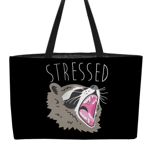 Stressed Raccoon Weekender Tote