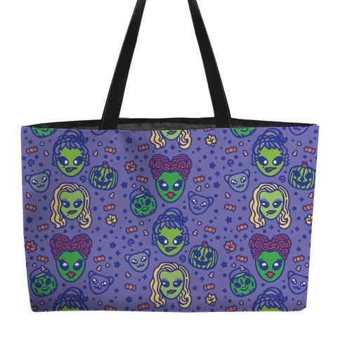 Witch Alien Sisters Parody Weekender Tote