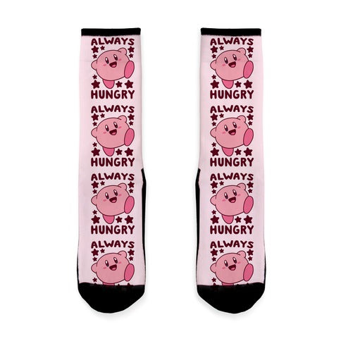 Always Hungry - Kirby Socks