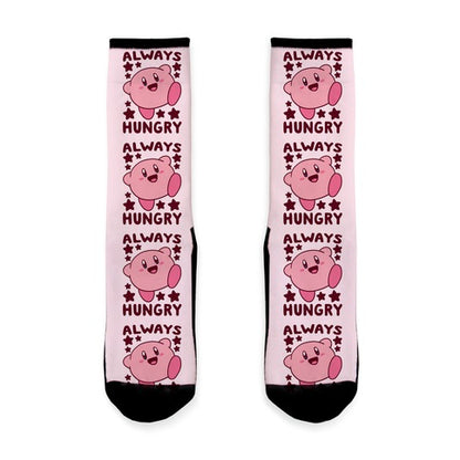 Always Hungry - Kirby Socks