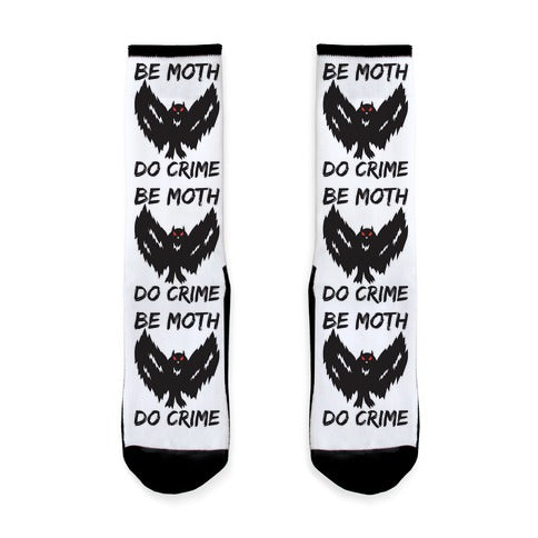 Be Moth Do Crime Socks