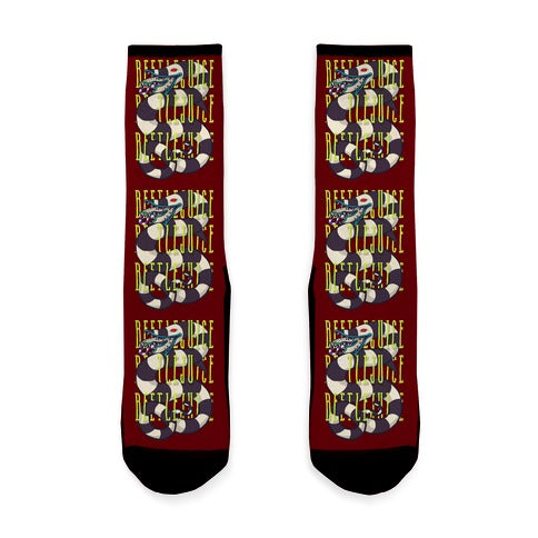 Beetlejuice Beetlejuice Beetlejuice Socks