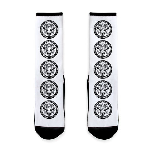Black Philip: Wouldst Thou Like To Live Deliciously Socks