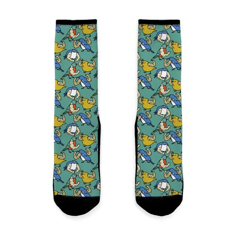 Buff Birds Socks